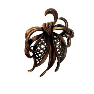 One-of-a-Kind Vintage copper tone brooch